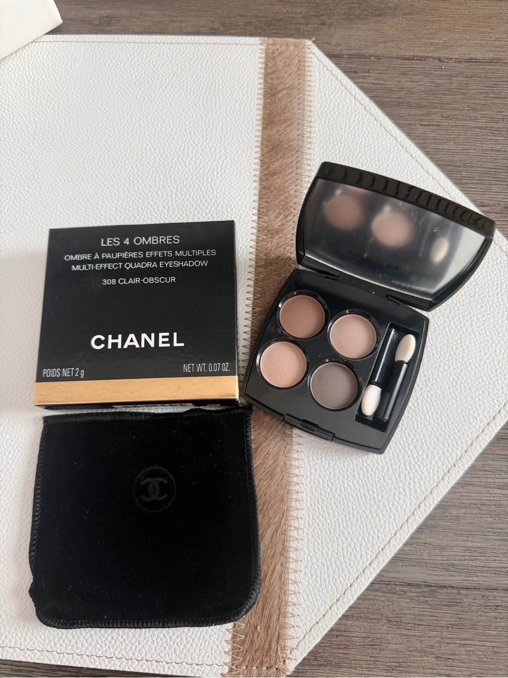 CHANEL Les 4 Ombres Quad Eyeshadow Palette - Neutral Browns & Taupe